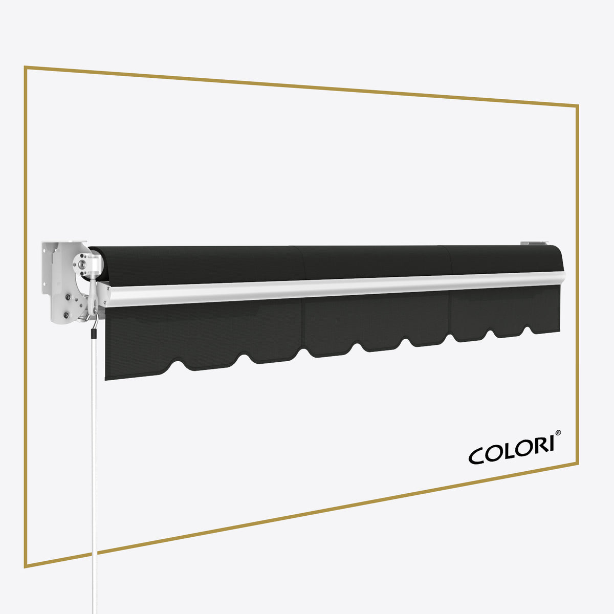 Copertină cu braț retractabil standard Onyx Black