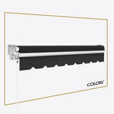 Copertină cu braț retractabil standard Onyx Black
