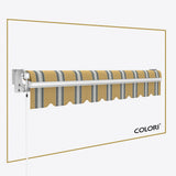 Copertină cu braț retractabil standard Mustard Grey