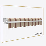 Copertină cu brațe articulate standard Brown Rye