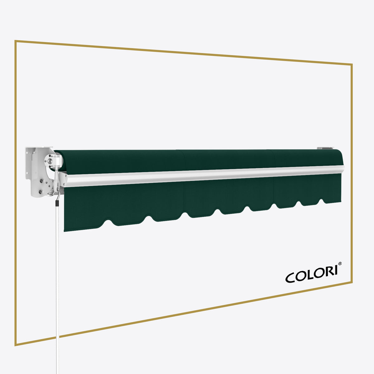 Copertină cu brațe articulate standard Forest Green