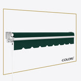 Copertină cu brațe articulate standard Forest Green