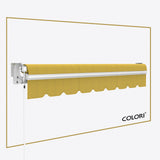 Copertină cu brațe articulate Standard British Yellow