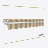Copertină cu brațe articulate standard Sand Ash