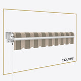 Copertină cu brațe articulate Standard Elegant Ray Chocolate