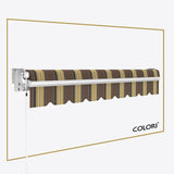 Copertină cu braț articulat standard Cocoa Shades