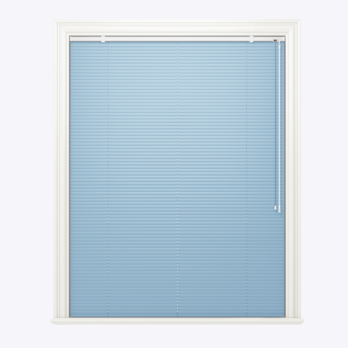 Jaluzele orizontale din aluminiu 25mm Matte Pastel Blue