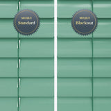 Jaluzele orizontale din aluminiu 25mm Brushed Green Blue
