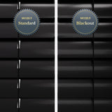 Jaluzele orizontale din aluminiu 25 mm Gloss Jet Black