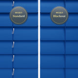 Jaluzele orizontale din aluminiu 25mm Matte Snorkel Blue