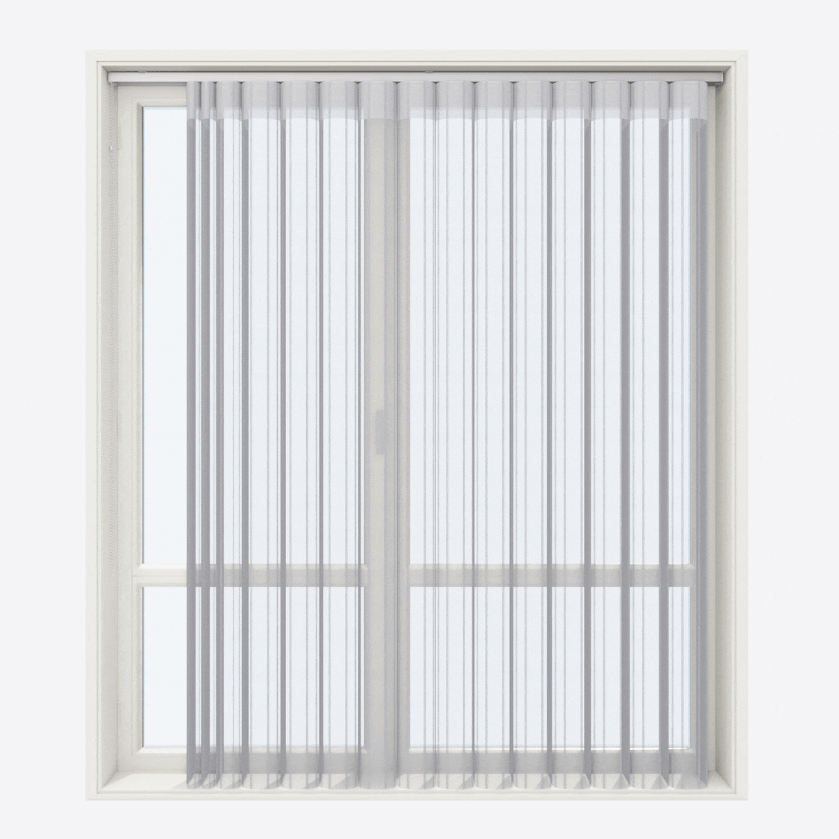 Jaluzele verticale zi și noapte Dita 40cm Ash Grey