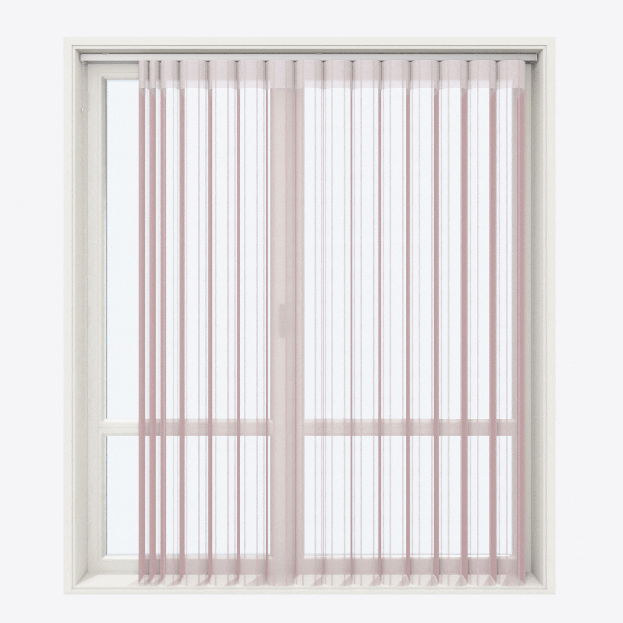 Jaluzele verticale tip zi și noapte Dita 40cm Pale Mauve