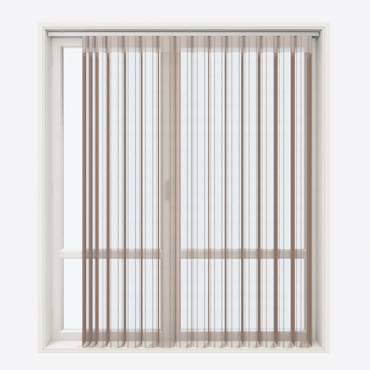 Jaluzele verticale tip zi-noapte Dita 40cm Woodsmoke