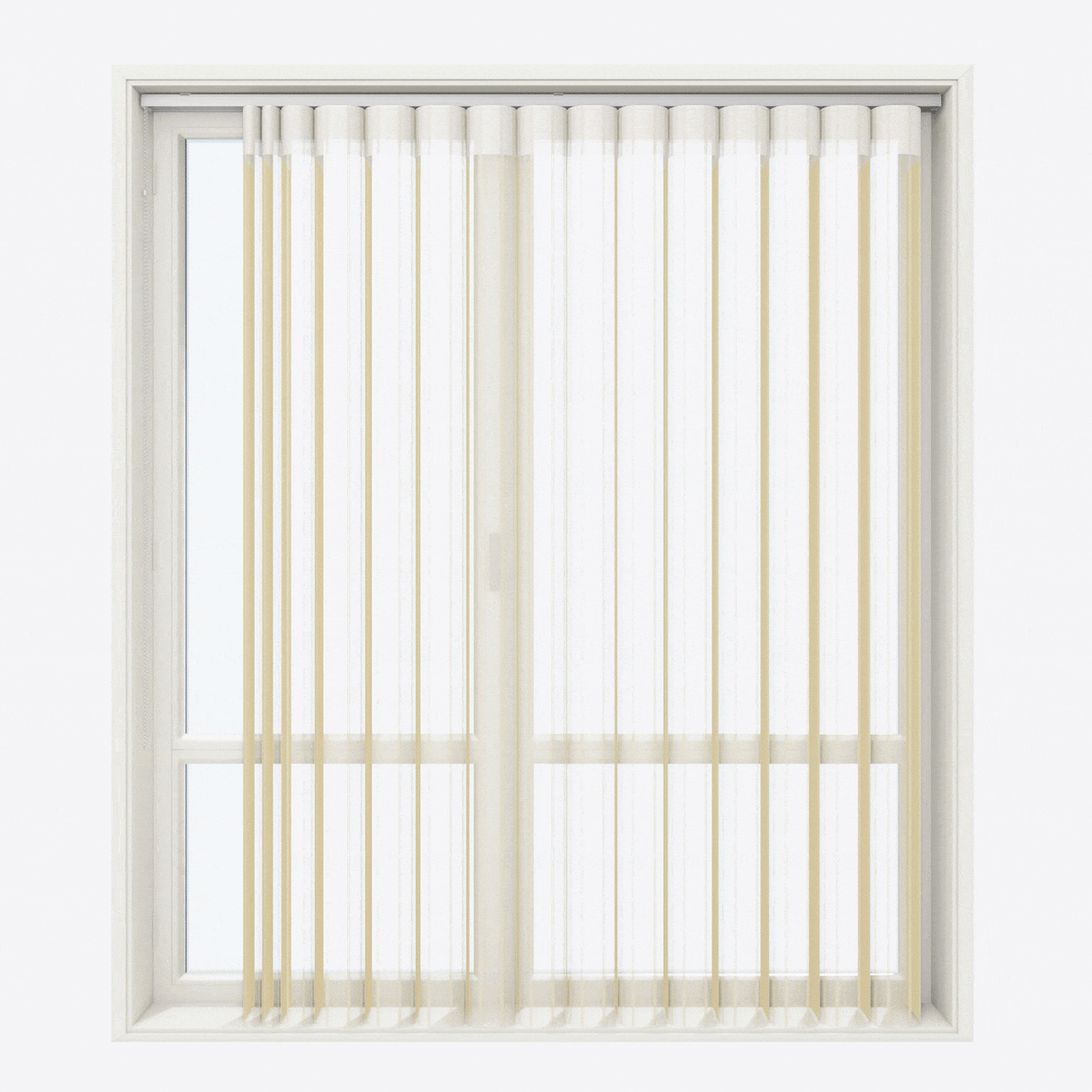Perdele jaluzele verticale zi și noapte Dita 40cm Light Ivory