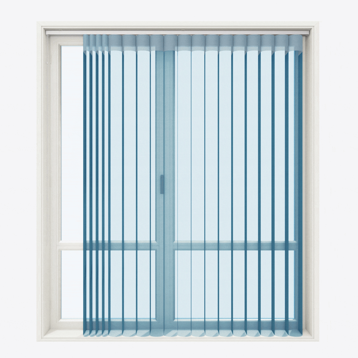 Jaluzele verticale tip zi și noapte Monaco 33 cm Metal Blue