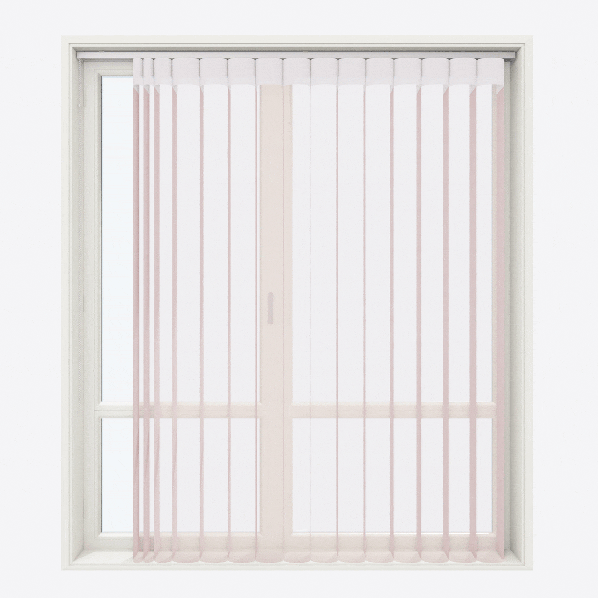 Jaluzele verticale zi și noapte Nadin 40cm Pale Mauve