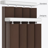 Alcantara Fur Brown Vertical Blinds - Zen Shades