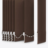 Alcantara Fur Brown Vertical Blinds - Zen Shades