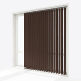 Alcantara Fur Brown Vertical Blinds - Zen Shades