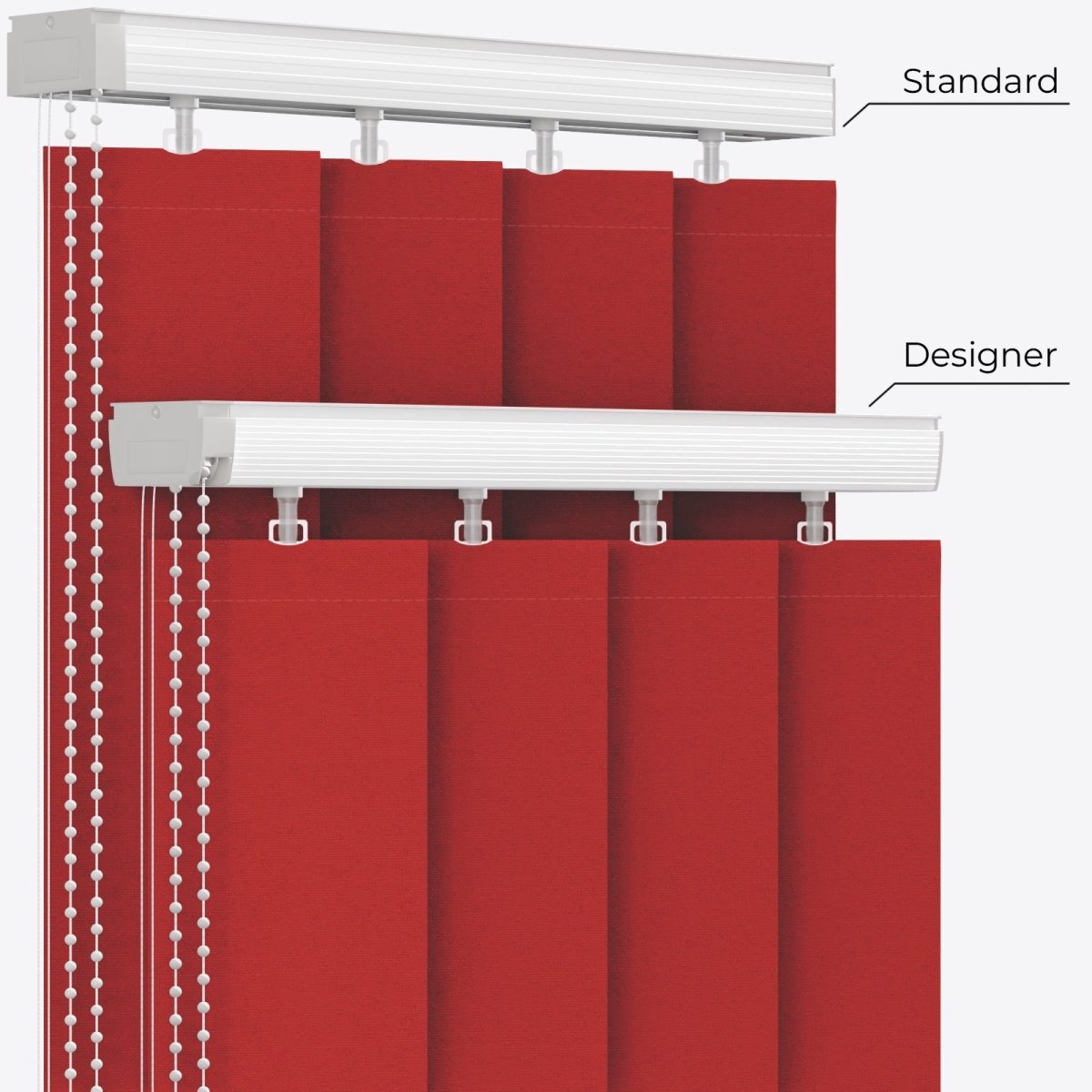 Bali Goji Berry Vertical Blinds - Zen Shades