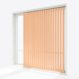 Bali Soft Orange Vertical Blinds Replacement Slats - Zen Shades