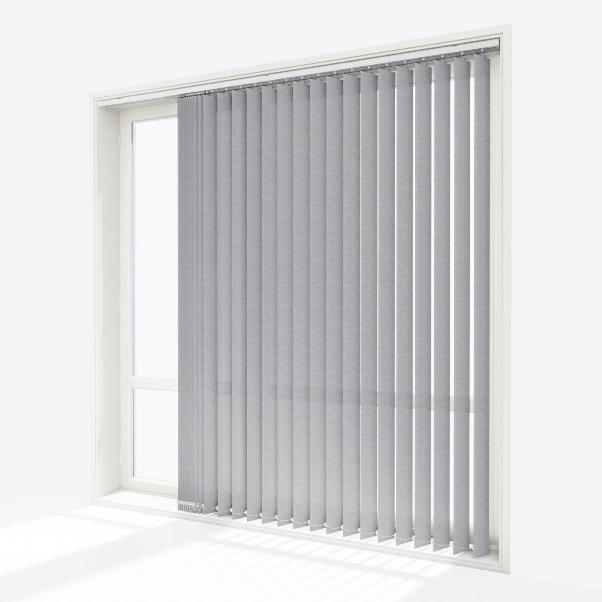 Bali Titanic Grey Vertical Blinds - Zen Shades