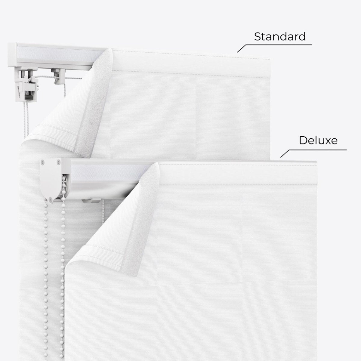 Barcelona Star White Roman Blinds - Zen Shades