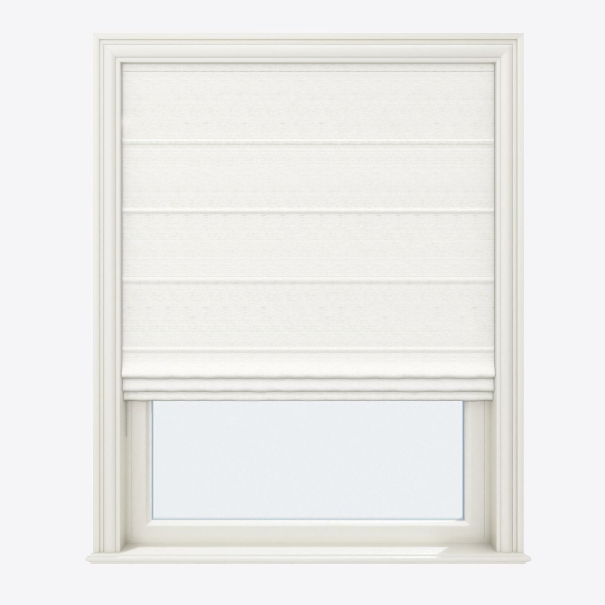 Barcelona White Onyx Roman Blinds - Zen Shades