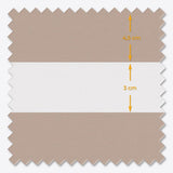 Blackout Delicacy Taupe Grey Day & Night Blinds - Zen Shades
