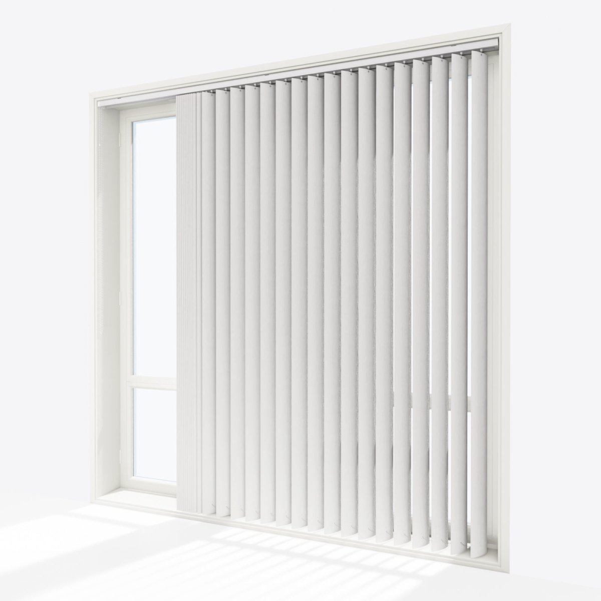 Brooklyn Ice Blackout PVC Vertical Blinds - Zen Shades