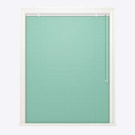 Brushed Green Blue Venetian Blinds - Zen Shades