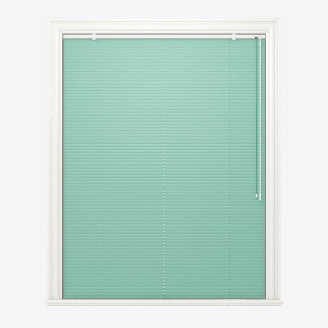 Brushed Green Blue Venetian Blinds - Zen Shades