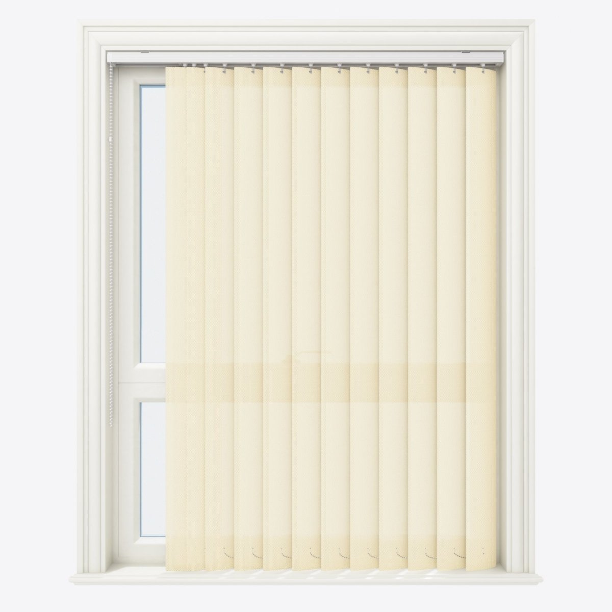 Bubble Tulip White PVC Vertical Blinds - Zen Shades