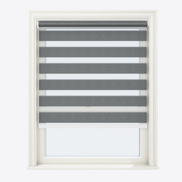 Charcoal Gray Blackout Day & Night Blinds - Zen Shades