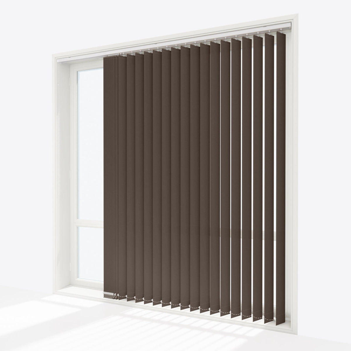 Colori Moor Oak Grey Vertical Blinds - Zen Shades