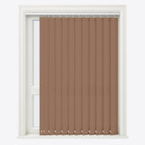 Colori Tobacco Brown Vertical Blinds - Zen Shades