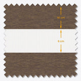 Dark Earth Blackout Day & Night Blinds - Zen Shades