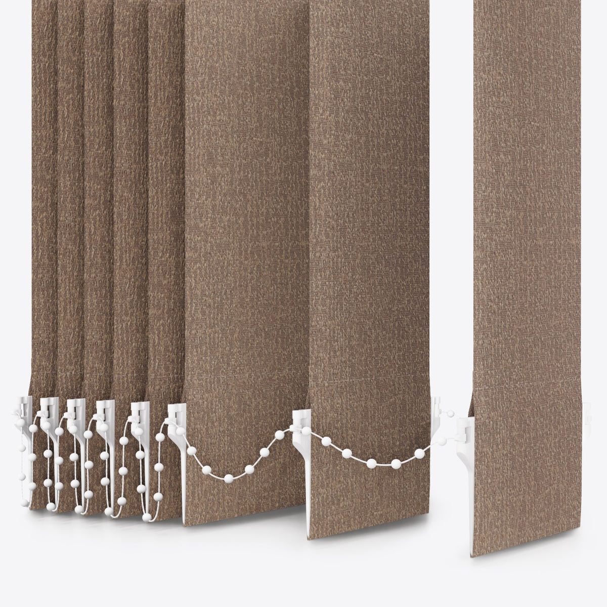 Designo Beige Grey Vertical Blinds - Zen Shades
