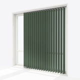 Designo Loden Green Blackout Vertical Blinds - Zen Shades