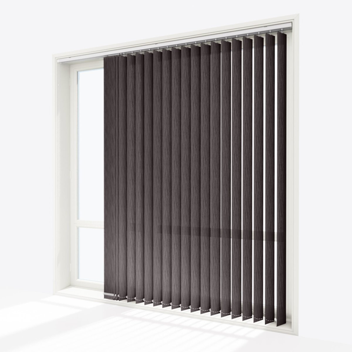 Gabi Mulch Vertical Blinds - Zen Shades