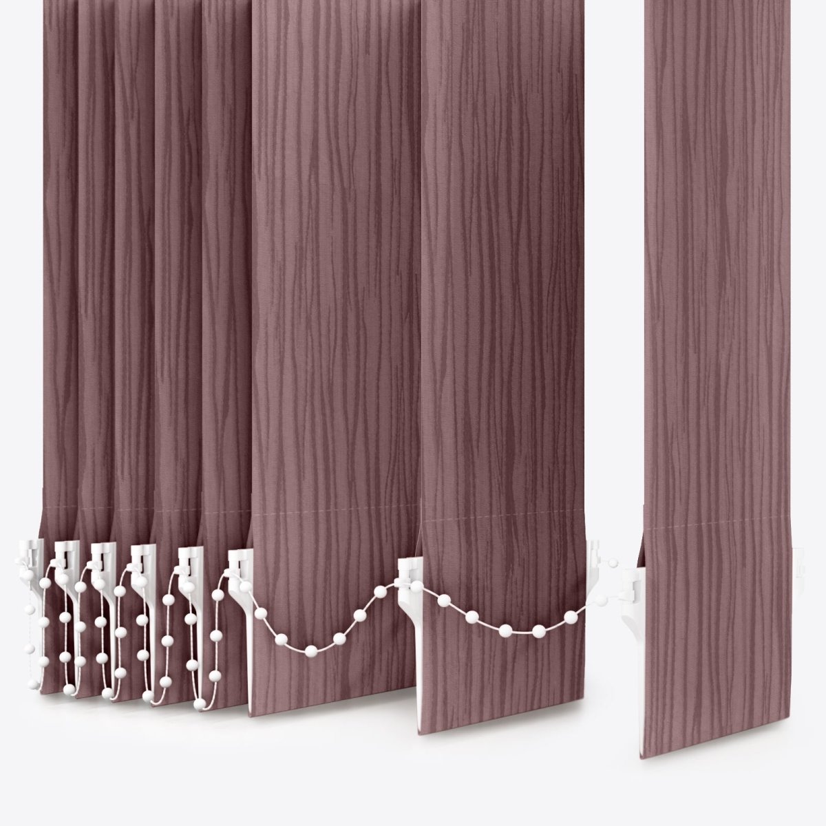 Gabi Rose Taupe Vertical Blinds Replacement Slats - Zen Shades