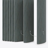 Genova Graphite Blackout PVC Vertical Blinds - Zen Shades