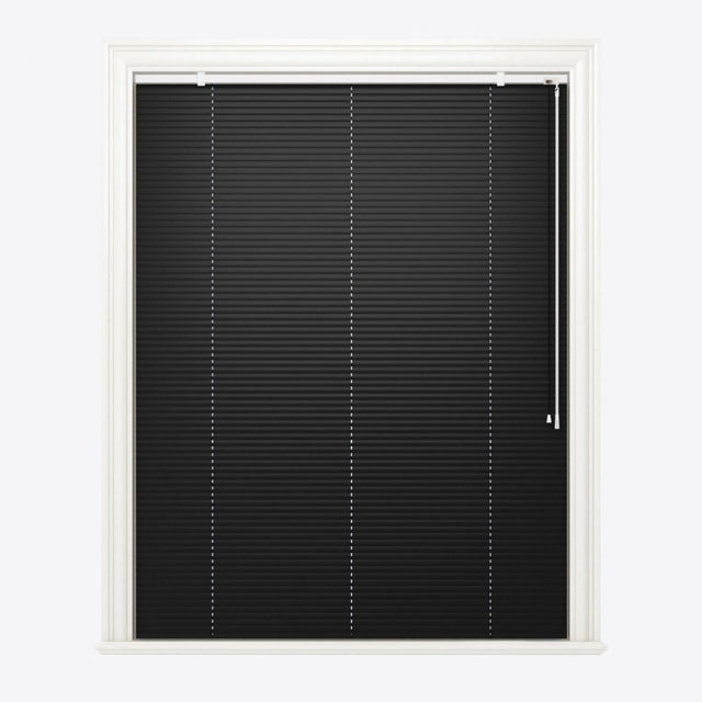 Gloss Jet Black Venetian Blinds - Zen Shades