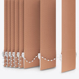 Herringbone Fenugreek Vertical Blinds - Zen Shades