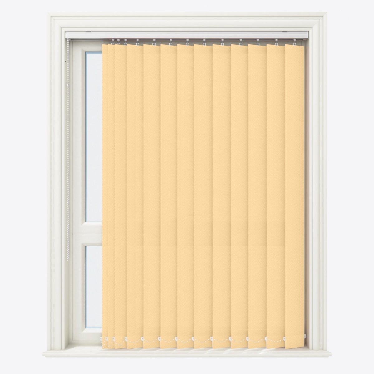 Herringbone Sandalwood Beige Vertical Blinds Replacement Slats - Zen Shades