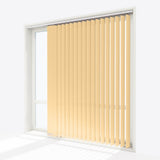 Herringbone Sandalwood Beige Vertical Blinds Replacement Slats - Zen Shades
