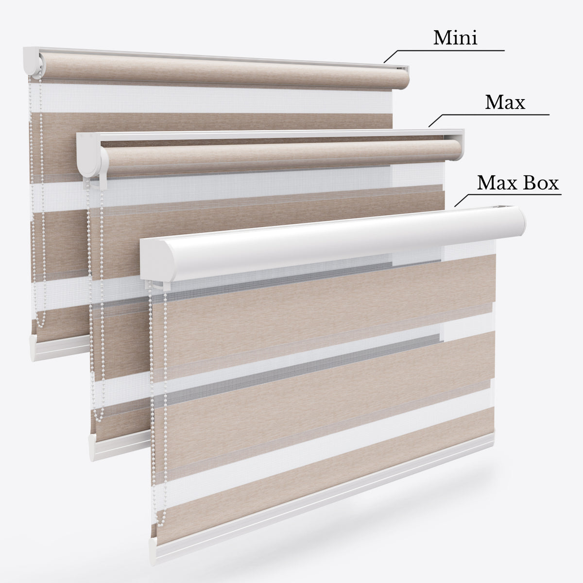 Jaluzele Impression Zi și Noapte Blackout Moka Bezea