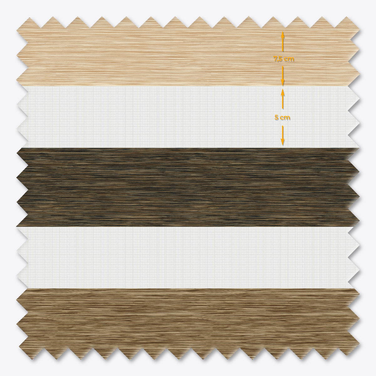Jaluzele Impresia Zi și Noapte Wood TriTone Timber Cream