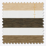 Jaluzele Impresia Zi și Noapte Wood TriTone Timber Cream
