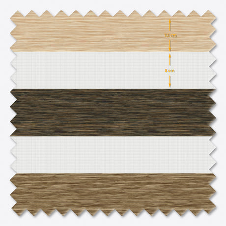 Jaluzele Impresia Zi și Noapte Wood TriTone Timber Cream